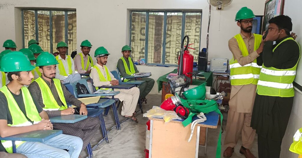 Nebosh IGC Classroom training with safety PPE