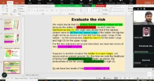 Zoom class IOSH online at safety hub